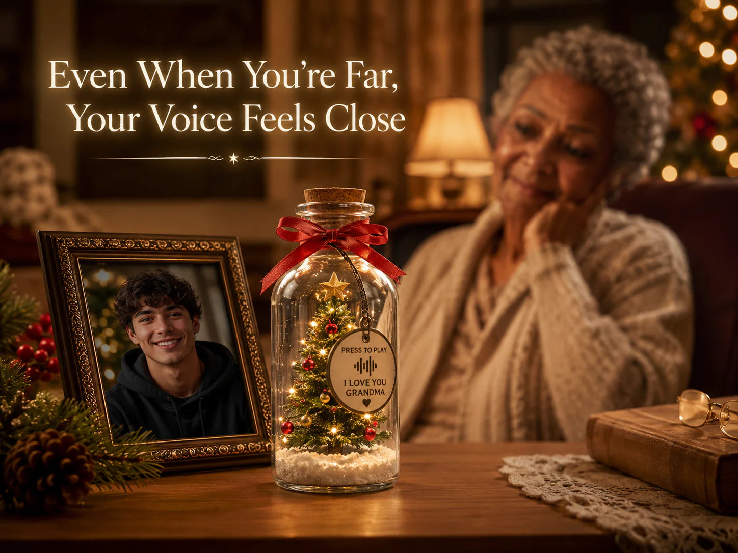 Evorra™ - Personalized Message Ornament That Saves Voices Forever